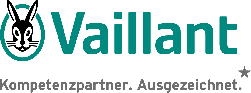 Logo Vaillant Kompetenz Partner steht für Fachbetrieb im Bereich Wärmepumpe